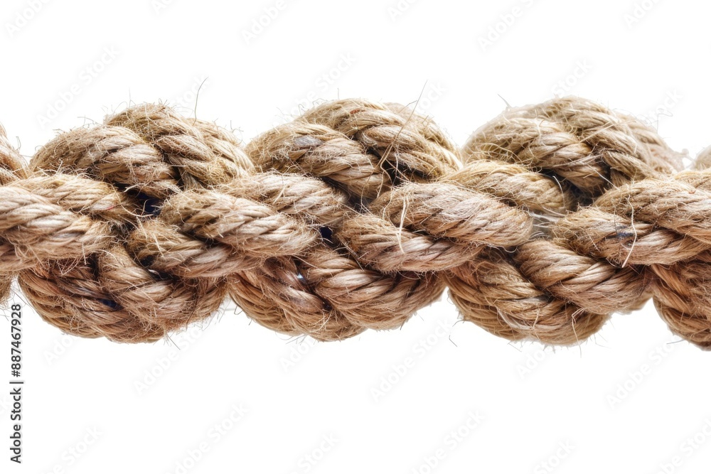 Poster close-up view of a rope with a knot, useful for editorial or commercial use