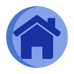 Home Icon on Round Shape