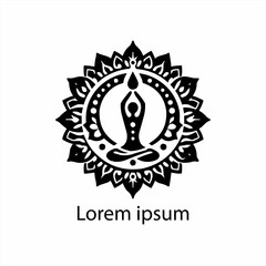Fototapeta premium a yoga logo design for brand