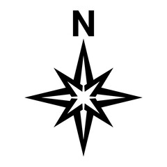 Obraz premium Black north symbol 