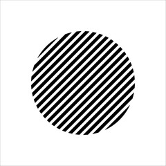 Abstract minimalist geometric lined shape element