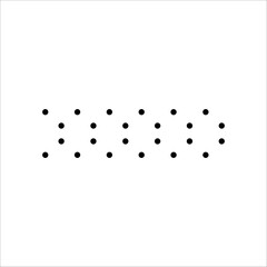 Abstract minimalist geometric lined shape element