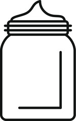 Cosmetic product for skincare routine, moisturizing cream in a jar with cap