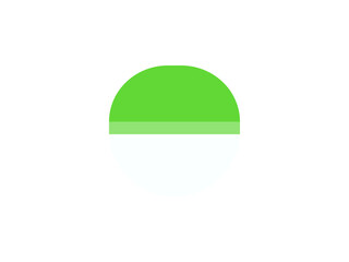 シンプルなカプセルトイアイコンA：緑