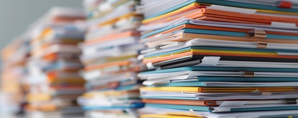 Abstract collage of research papers and journal articles, Scholarly articles, academic research compilation