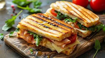 Italian panini sandwich snack