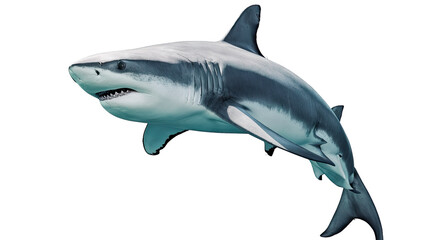 Fototapeta premium Isolated PNG Big Shark, GENERATIVE AI