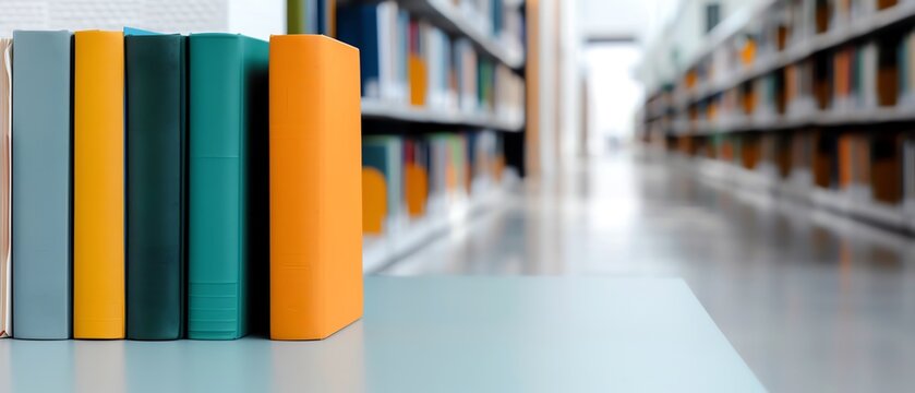 Modern library with a focus on academic journals, Academic journals, knowledge and research