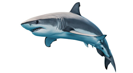 Obraz premium Isolated PNG Big Shark, GENERATIVE AI