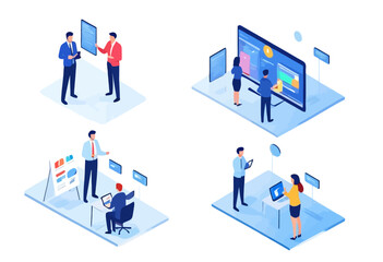 Business Meeting Scenarios: Collaboration and Presentation