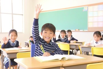 children in classroom
