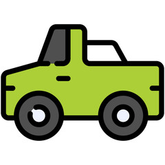 car filled line icon