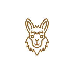 simple alpaca luxury fashion logo vector illustration template design
