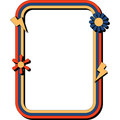 Obraz premium Retro Groovy Frame