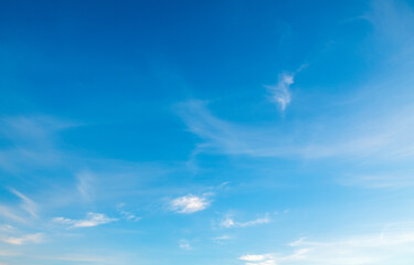 Fototapeta premium Blue sky with white clouds.