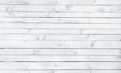 Obraz premium Wood white texture background, wood planks