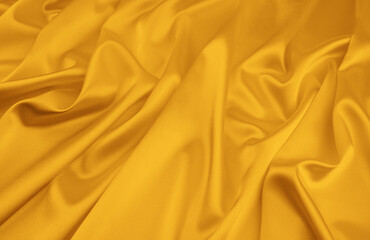 Yellow satin, silk, texture background