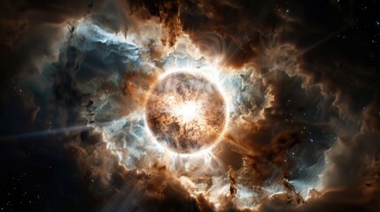 white dwarf star, showing its final stage of stellar evolution
