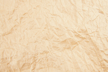 Brown crumpled paper background vignette