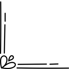 Hand Drawn Line Corner