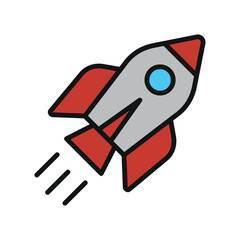 Rocket icon vector design templates simple and modern