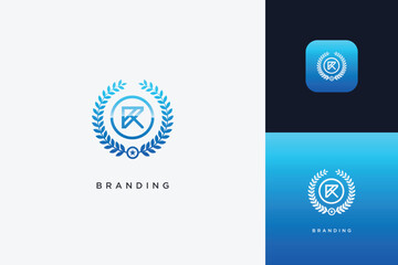 R Letter Trademark Brand Logo