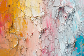 abstract textured background with pastel colors and cracked paint creating a beautiful and artistic pattern on a canvas