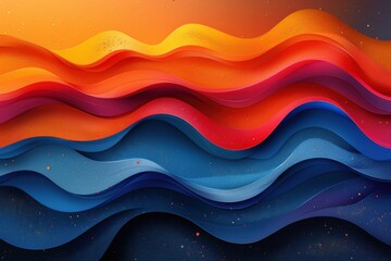 abstract background in rainbow colors and patterns for National Payroll Week