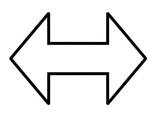 両方指す白の矢印