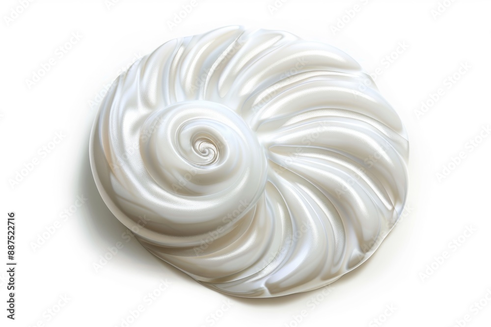 Poster a close-up shot of a white object sitting on a white surface