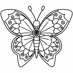 Butterfly Mandalas Coloring Page | Cute Butterfly Flowers Coloring book