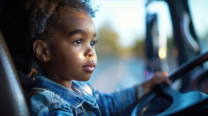 child in car