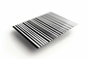 A clear image of a barcode on a white surface