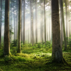 Fototapeta premium morning in the forest