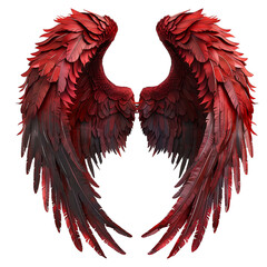 Obraz premium Devil wings on transparent background PNG file
