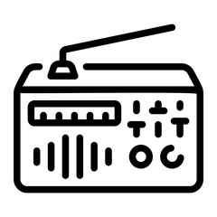 radio Line Icon