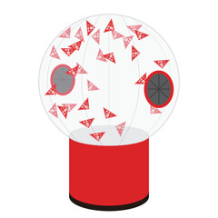 エアー抽選機のイラスト