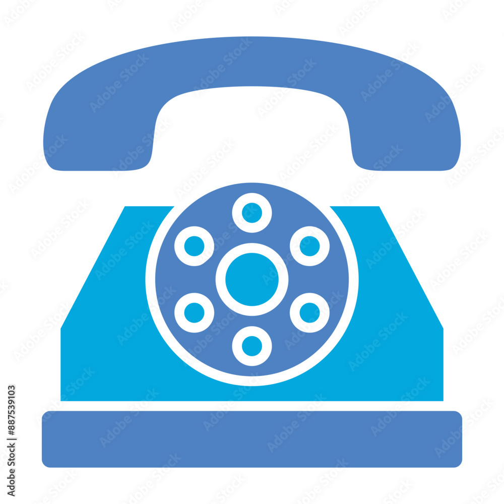 Wall mural Telephone Icon