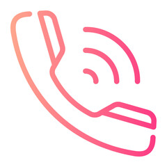 call Line Gradient Icon
