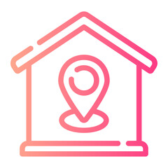 address Line Gradient Icon