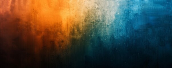 Obraz premium Abstract Blue and Orange Textured Gradient Art