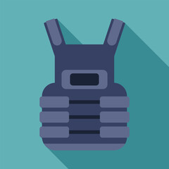 Illustration of a bulletproof vest, symbolizing safety and security in dangerous situations