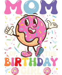 A cheerful donut with sprinkles says 