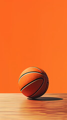 Obraz premium 3D rendering of a basketball