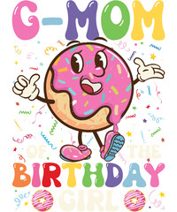 A cute donut character with a surprised expression, surrounded by colorful sprinkles and the words 