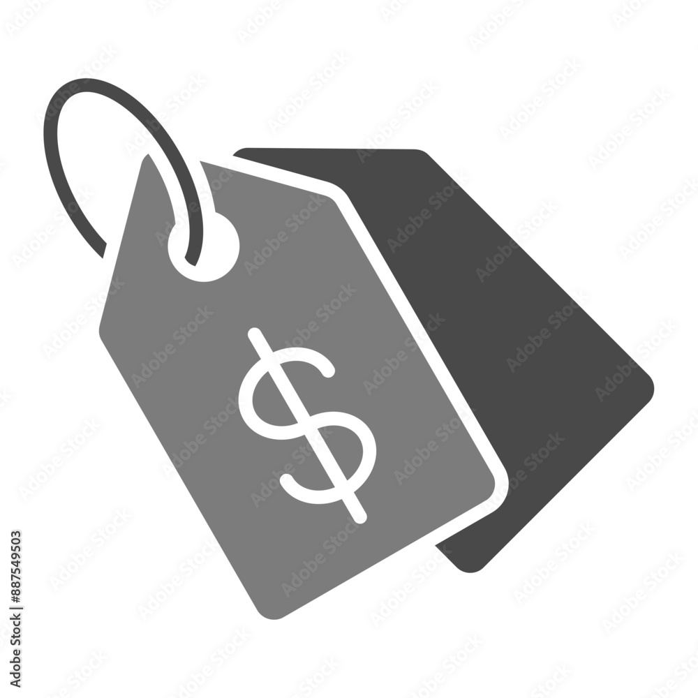 Wall mural price tag icon