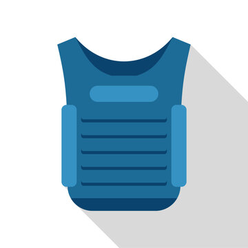 recommend clip art: Blue bulletproof vest protecting the torso from gunfire