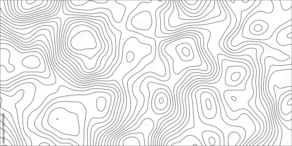 Fototapete topographic map contour lines background with detailed vector geography, and design. cartography oce