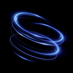 Neon magic circle.Futuristic light circle for background.Light frame.Vector.Magic portal.	