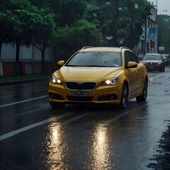 Rainy day, and a wonderful picture of town life